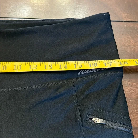 Eddie Bauer Black Athletic Leggings. Size L.  Gently used excellent condition - Picture 6 of 10
